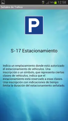 Señales de Tráfico android App screenshot 0