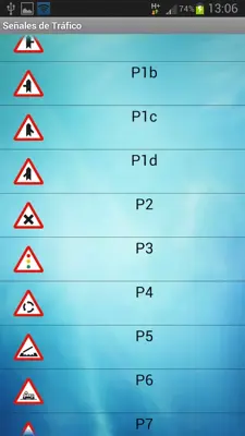 Señales de Tráfico android App screenshot 1